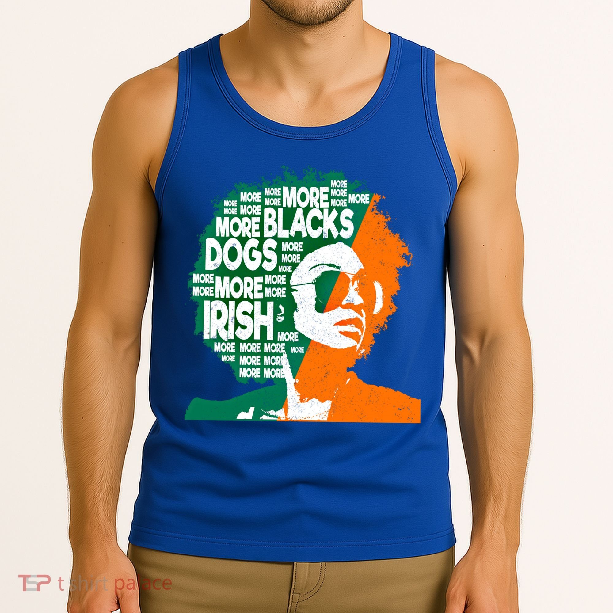 More Blacks More Dogs More Irishcool Giftirish Ireland Flag Gift Tank Top