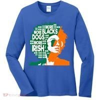 More Blacks More Dogs More Irishcool Giftirish Ireland Flag Gift Women's Long Sleeve Shirt thumb 0