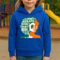 More Blacks More Dogs More Irishcool Giftirish Ireland Flag Gift Kids Hoodie thumb 3