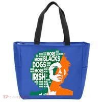 More Blacks More Dogs More Irishcool Giftirish Ireland Flag Gift Tote Bag thumb 0