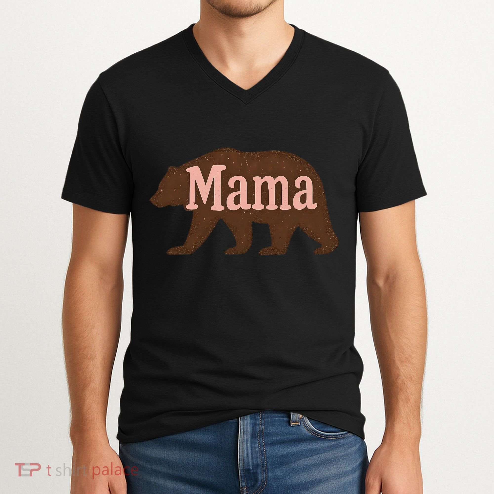Mama Bear V-Neck T-Shirt