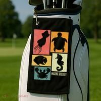 Marine Biology Marine Biologist Golf Towel thumb 2