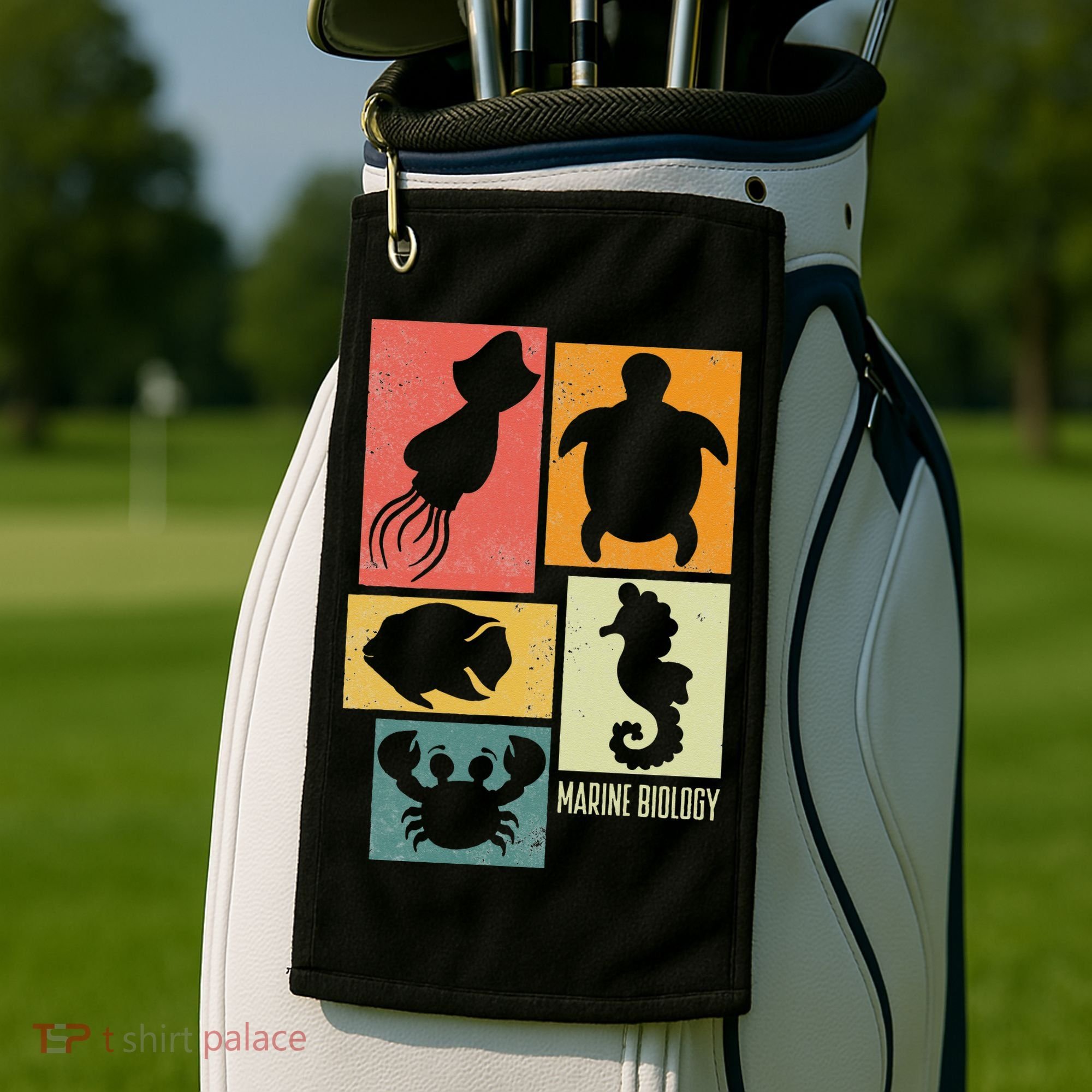 Marine Biology Marine Biologist Golf Towel