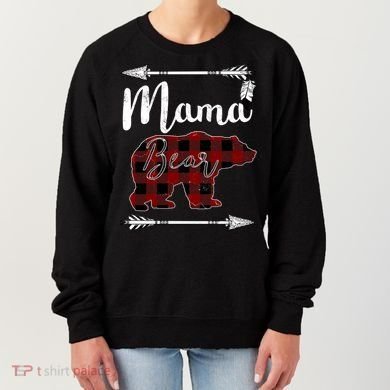 Mama Bear MotherS Day Mom Buffalo Plaid Gift Women's Sweatshirt