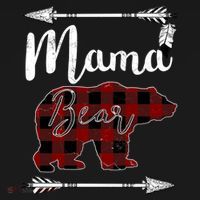 Mama Bear MotherS Day Mom Buffalo Plaid Gift Bucket Hat thumb 4