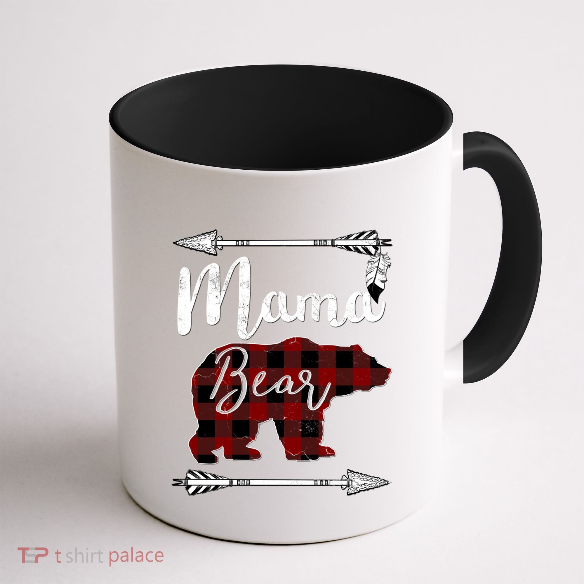 Mama Bear MotherS Day Mom Buffalo Plaid Gift Coffee Mug