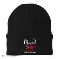 Mama Bear MotherS Day Mom Buffalo Plaid Gift Beanie thumb 0