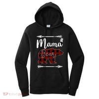Mama Bear MotherS Day Mom Buffalo Plaid Gift Women's Hoodie thumb 0