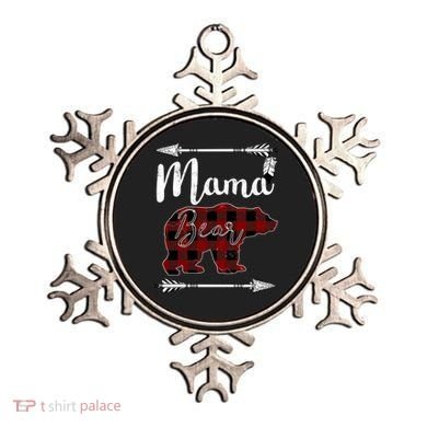 Mama Bear MotherS Day Mom Buffalo Plaid Gift Ornament