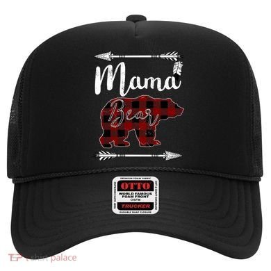 Mama Bear MotherS Day Mom Buffalo Plaid Gift Hat