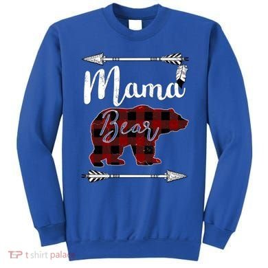 Mama Bear MotherS Day Mom Buffalo Plaid Gift Sweatshirt