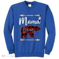 Mama Bear MotherS Day Mom Buffalo Plaid Gift Sweatshirt thumb 0