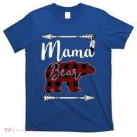Mama Bear MotherS Day Mom Buffalo Plaid Gift T-Shirt thumb 0
