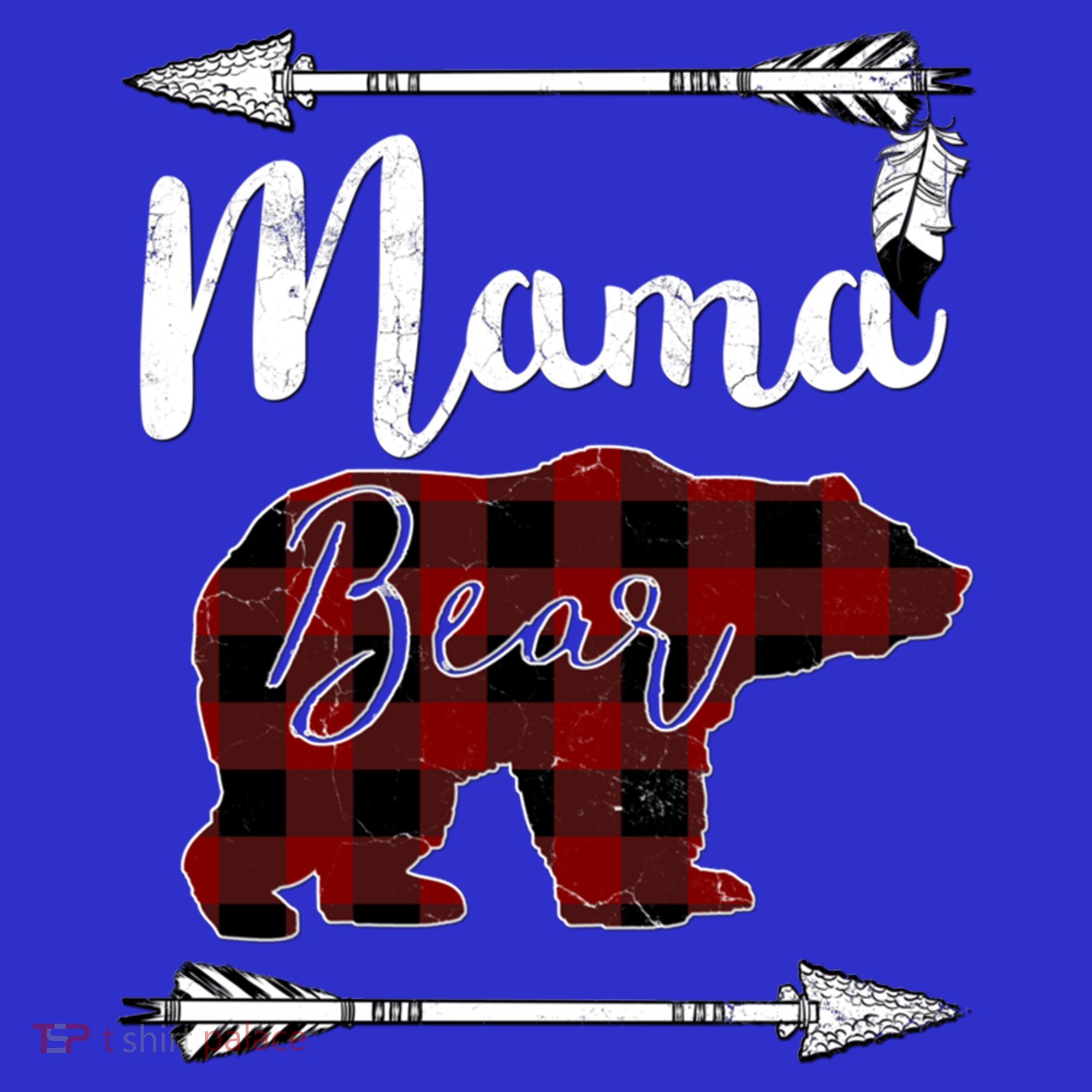 Mama Bear MotherS Day Mom Buffalo Plaid Gift Button