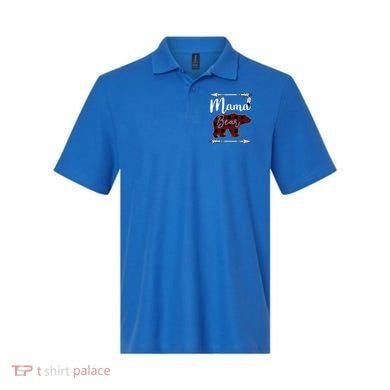 Mama Bear MotherS Day Mom Buffalo Plaid Gift Polo