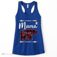 Mama Bear MotherS Day Mom Buffalo Plaid Gift Women's Tank Top thumb 0