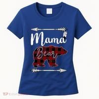 Mama Bear MotherS Day Mom Buffalo Plaid Gift Women's T-Shirt thumb 0
