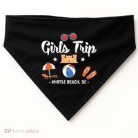 Matching Bachelorette Myrtle Beach Trip Meaningful Gift USA-Made Doggie Bandana thumb 0
