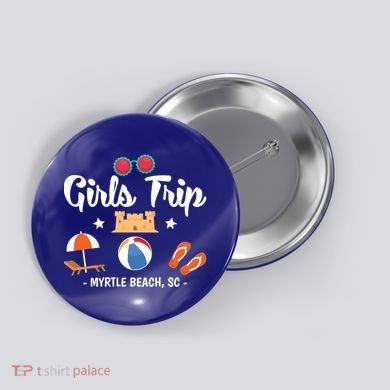 Matching Bachelorette Myrtle Beach Trip Meaningful Gift Button