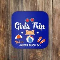 Matching Bachelorette Myrtle Beach Trip Meaningful Gift Coaster thumb 0