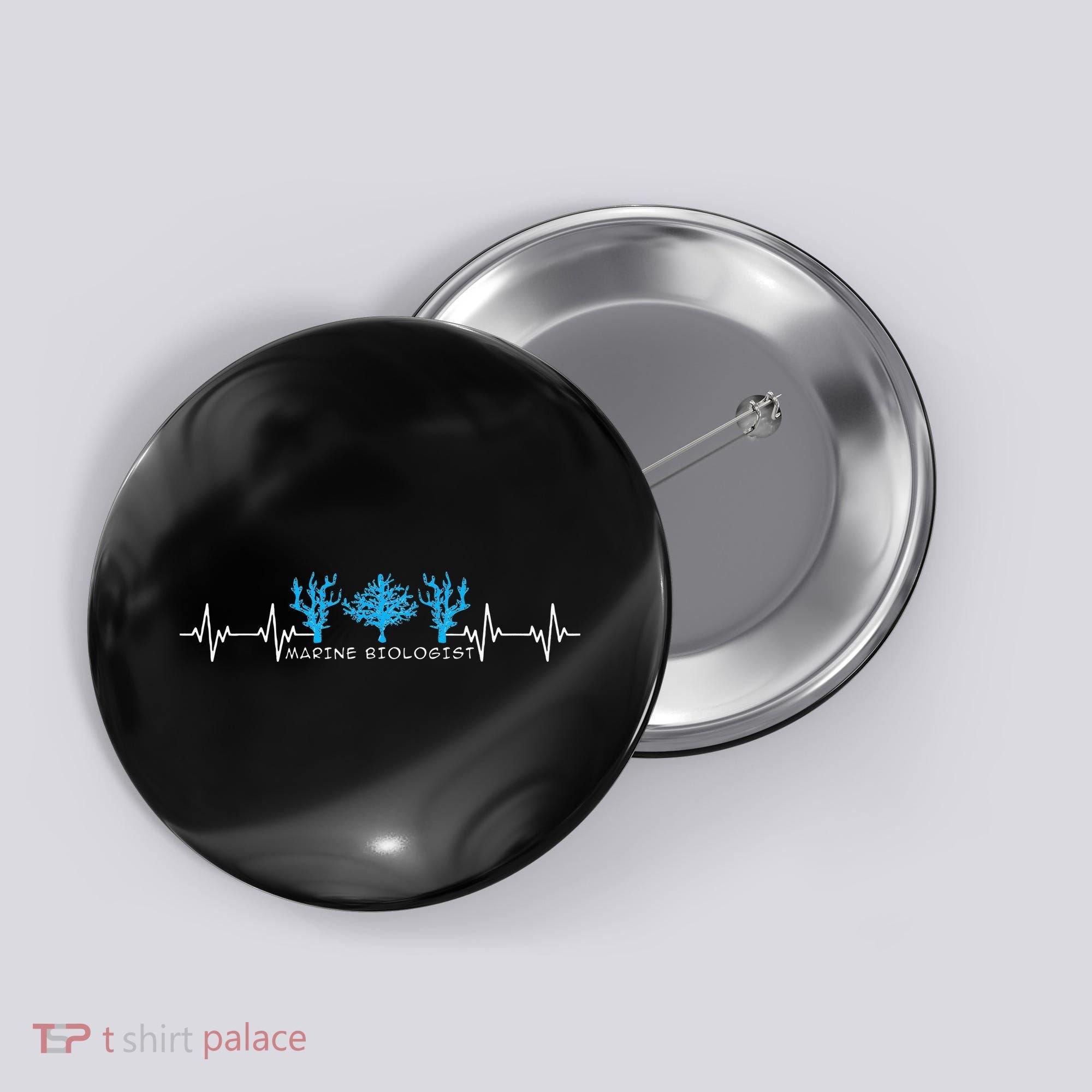 Marine Biologist Marine Biology Heartbeat Button