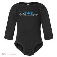 Marine Biologist Marine Biology Heartbeat Baby Long Sleeve Bodysuit thumb 0