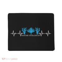 Marine Biologist Marine Biology Heartbeat Mousepad thumb 0