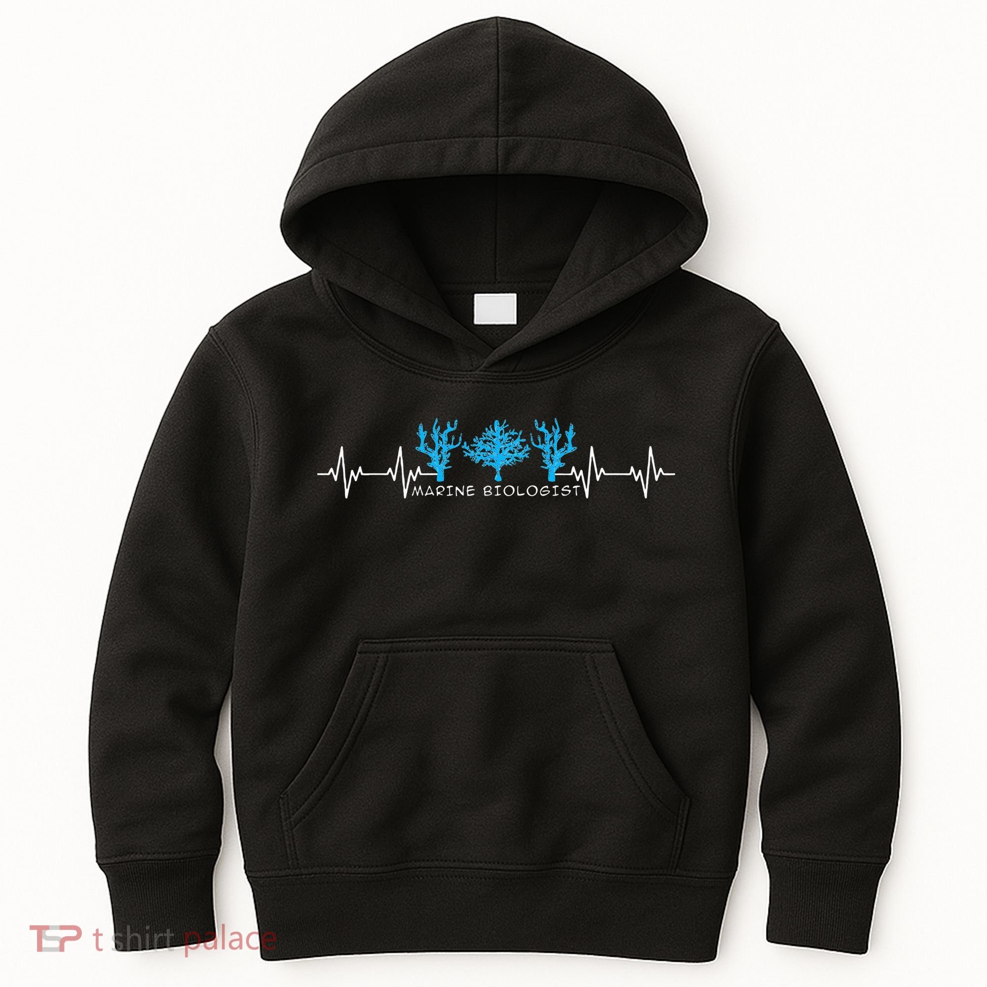 Marine Biologist Marine Biology Heartbeat Kids Hoodie