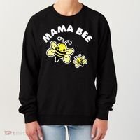 Mama Bee Mother's Day Cute Kawaii Bee Drawing Gift Women's Sweatshirt thumb 0