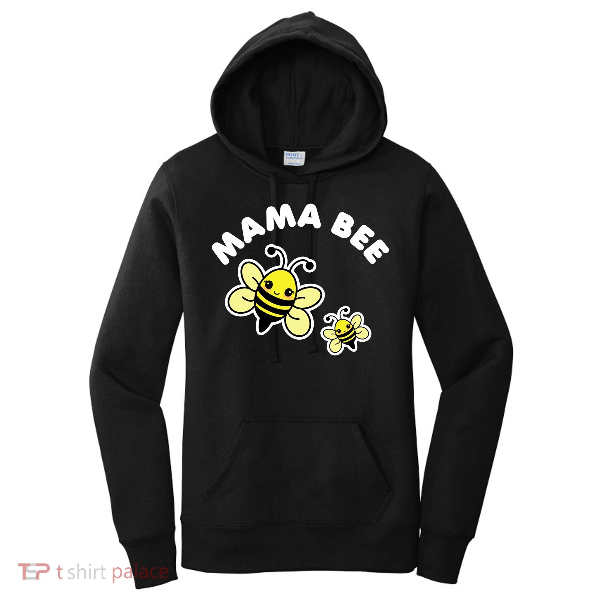 Mama Bee Mother's Day Cute Kawaii Bee Drawing Gift Women's Hoodie