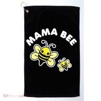 Mama Bee Mother's Day Cute Kawaii Bee Drawing Gift Golf Towel thumb 0