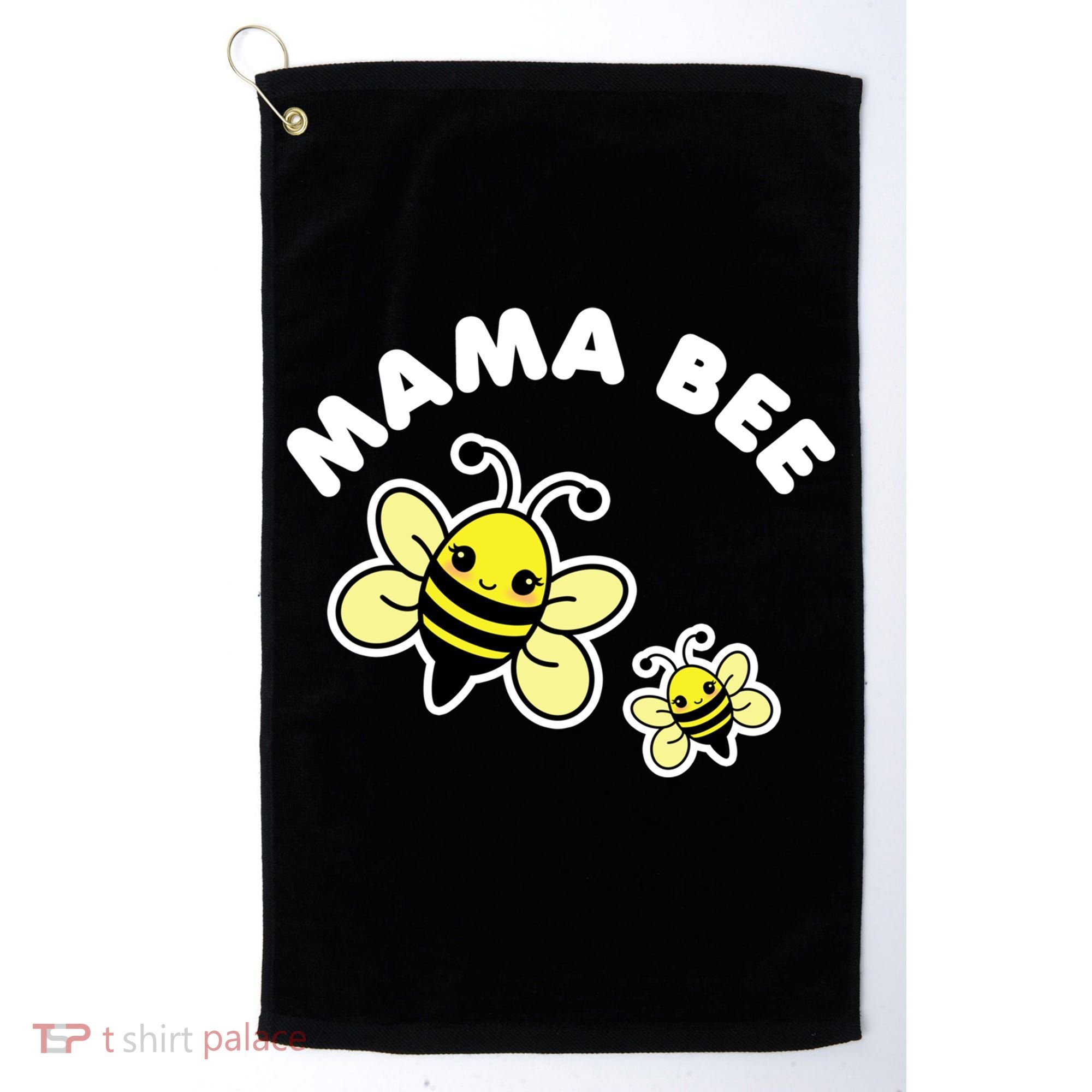 Mama Bee Mother's Day Cute Kawaii Bee Drawing Gift Golf Towel
