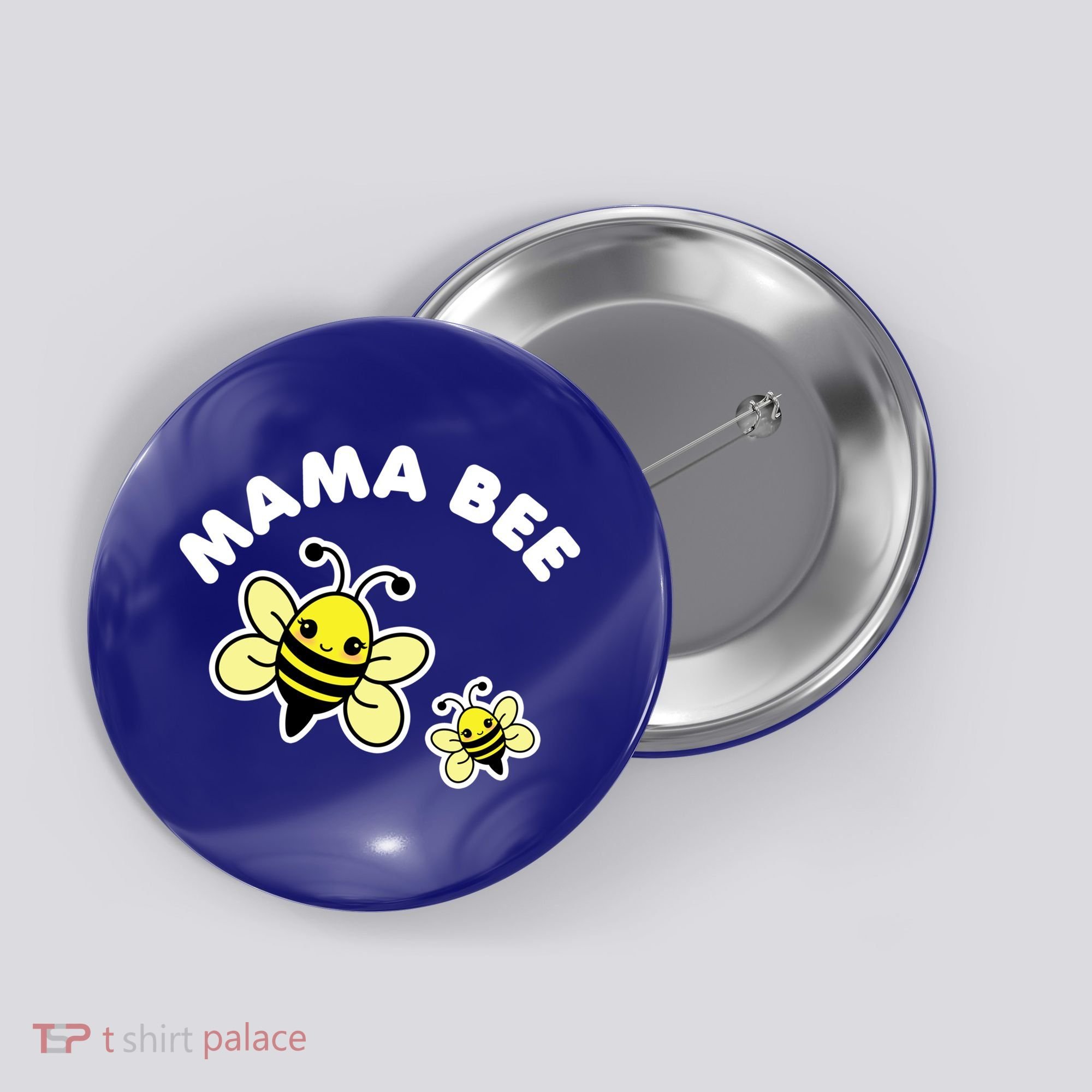 Mama Bee Mother's Day Cute Kawaii Bee Drawing Gift Button