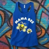 Mama Bee Mother's Day Cute Kawaii Bee Drawing Gift Women's Tank Top thumb 3