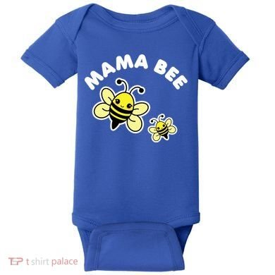 Mama Bee Mother's Day Cute Kawaii Bee Drawing Gift Baby Bodysuit