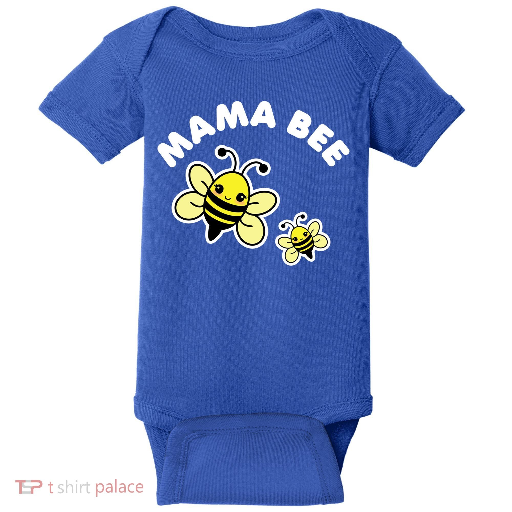 Mama Bee Mother's Day Cute Kawaii Bee Drawing Gift Baby Bodysuit