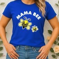 Mama Bee Mother's Day Cute Kawaii Bee Drawing Gift Women's T-Shirt thumb 2