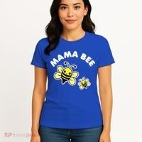 Mama Bee Mother's Day Cute Kawaii Bee Drawing Gift Women's T-Shirt thumb 4