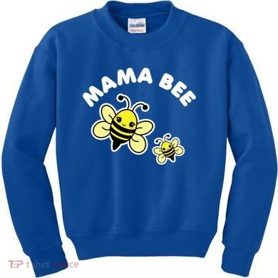Mama Bee Mother's Day Cute Kawaii Bee Drawing Gift Kids Sweatshirt
