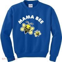 Mama Bee Mother's Day Cute Kawaii Bee Drawing Gift Kids Sweatshirt thumb 0