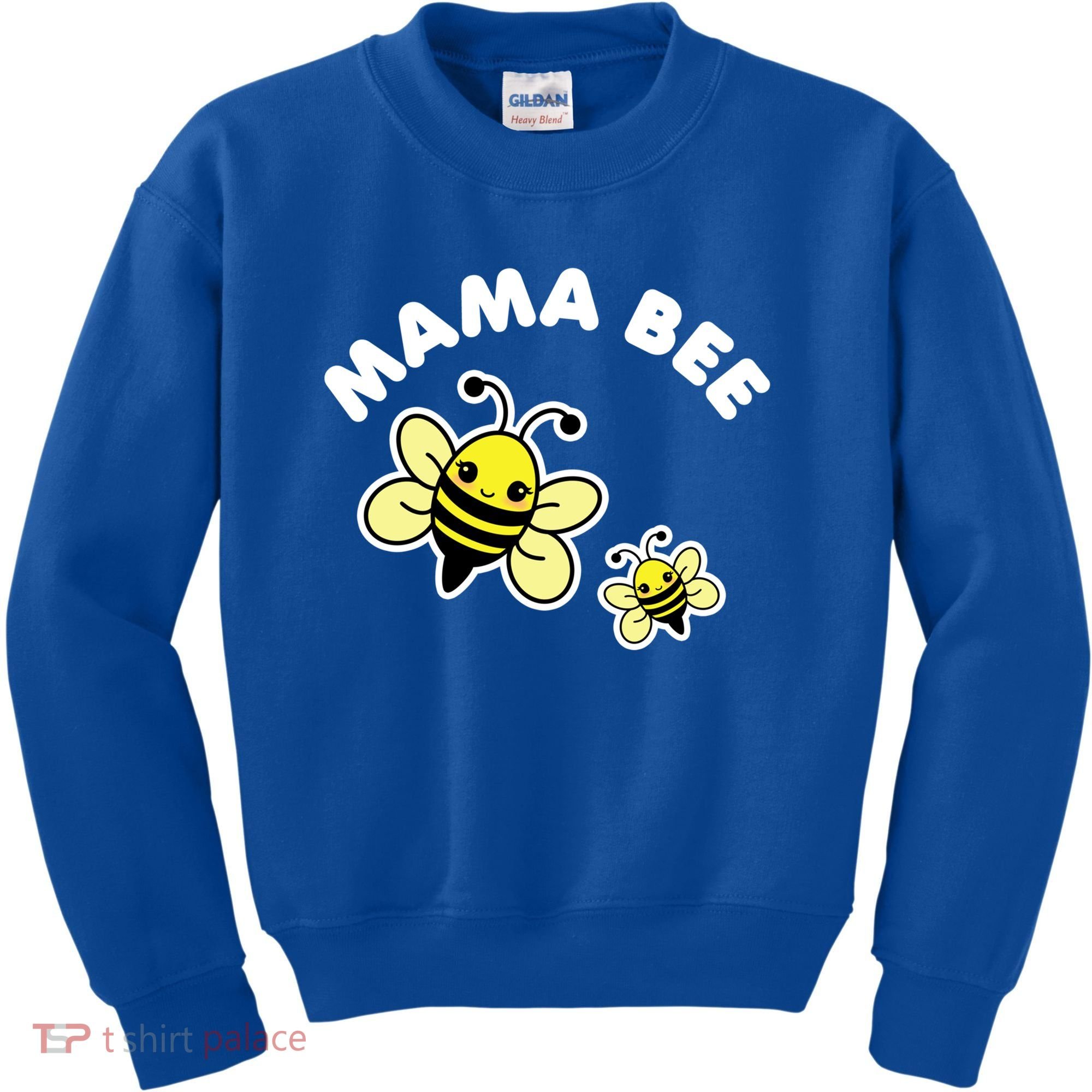 Mama Bee Mother's Day Cute Kawaii Bee Drawing Gift Kids Sweatshirt