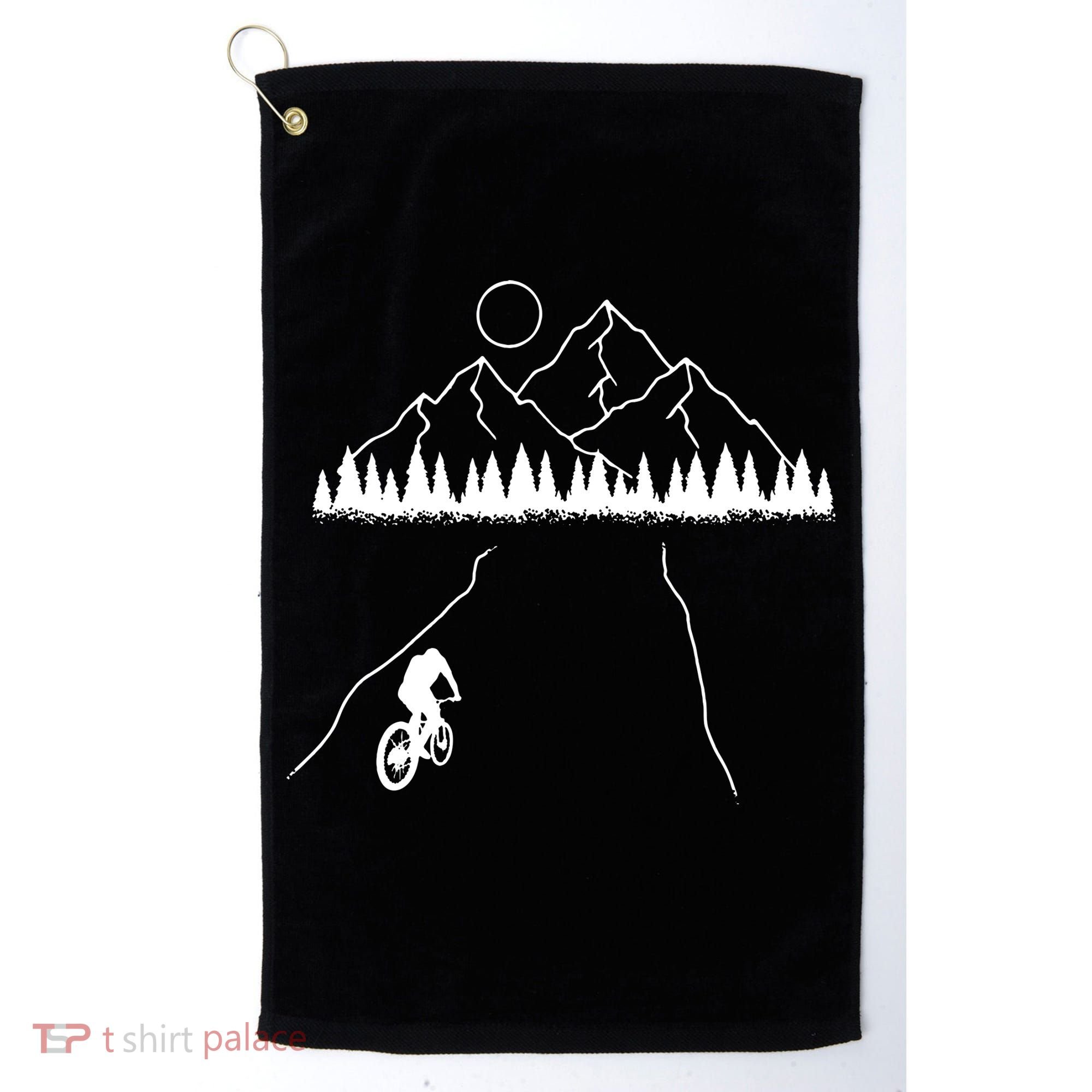 Mountain Biking MTB Cycling Bicycle Bike Cyclist Biker Gift Golf Towel