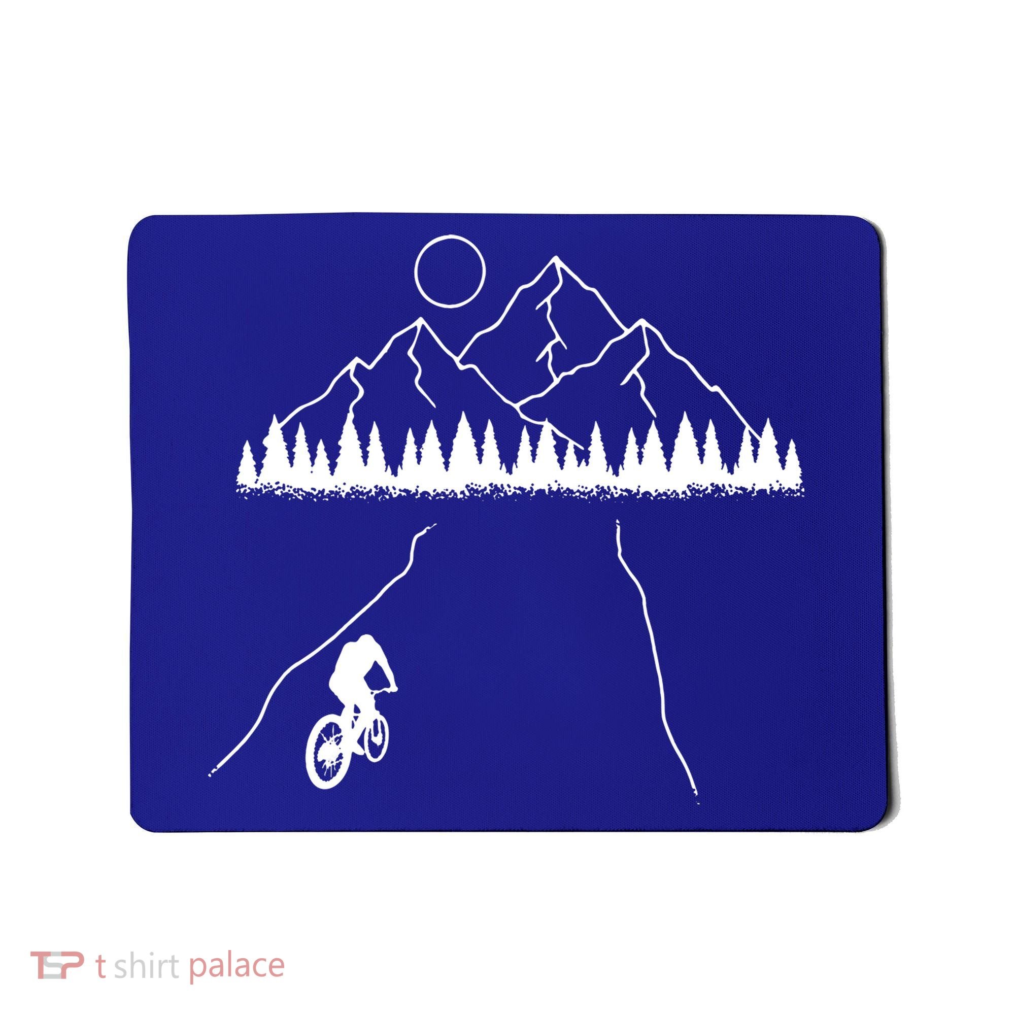 Mountain Biking MTB Cycling Bicycle Bike Cyclist Biker Gift Mousepad
