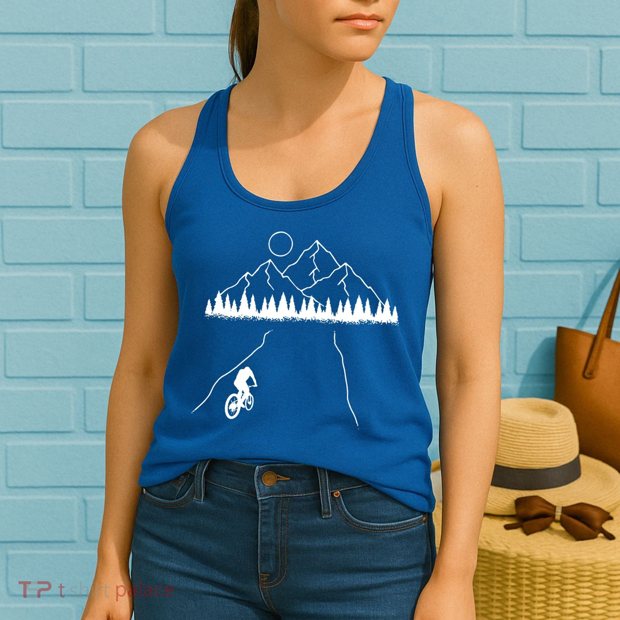 Mountain Biking MTB Cycling Bicycle Bike Cyclist Biker Gift Women's Tank Top