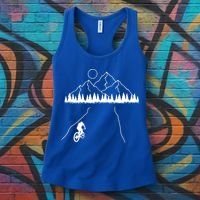 Mountain Biking MTB Cycling Bicycle Bike Cyclist Biker Gift Women's Tank Top thumb 3