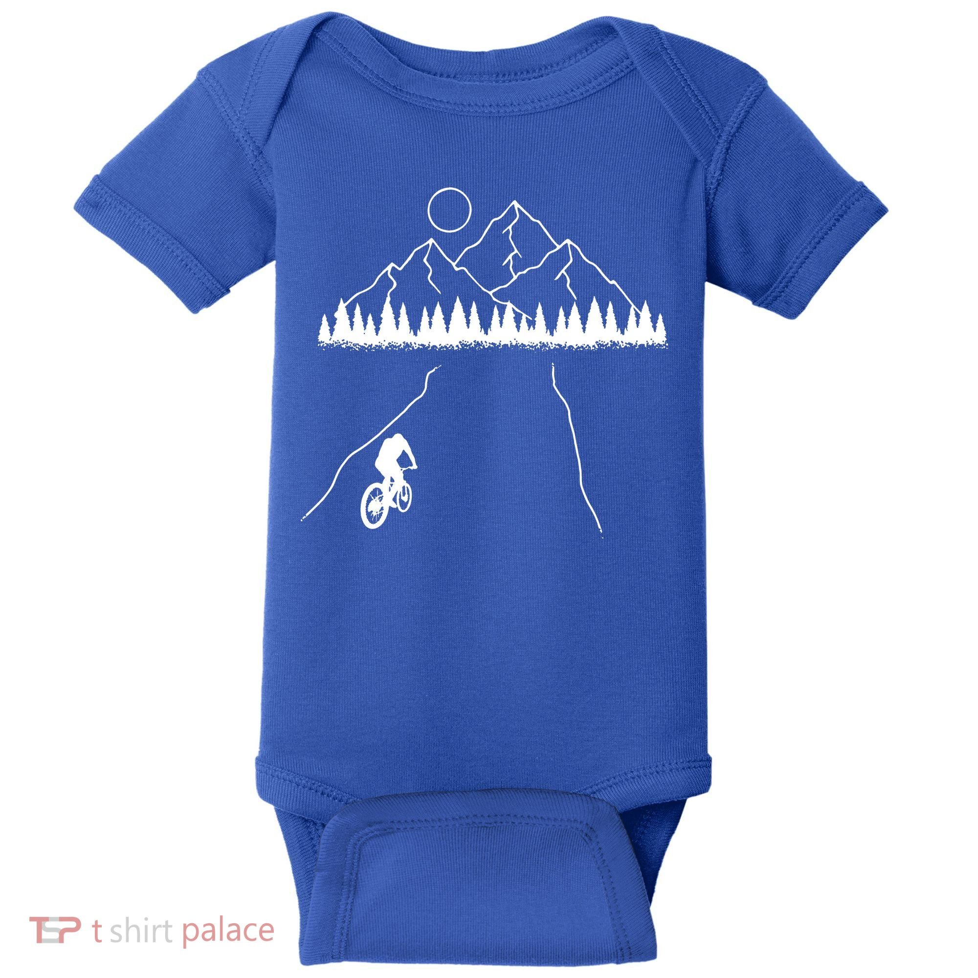 Mountain Biking MTB Cycling Bicycle Bike Cyclist Biker Gift Baby Bodysuit