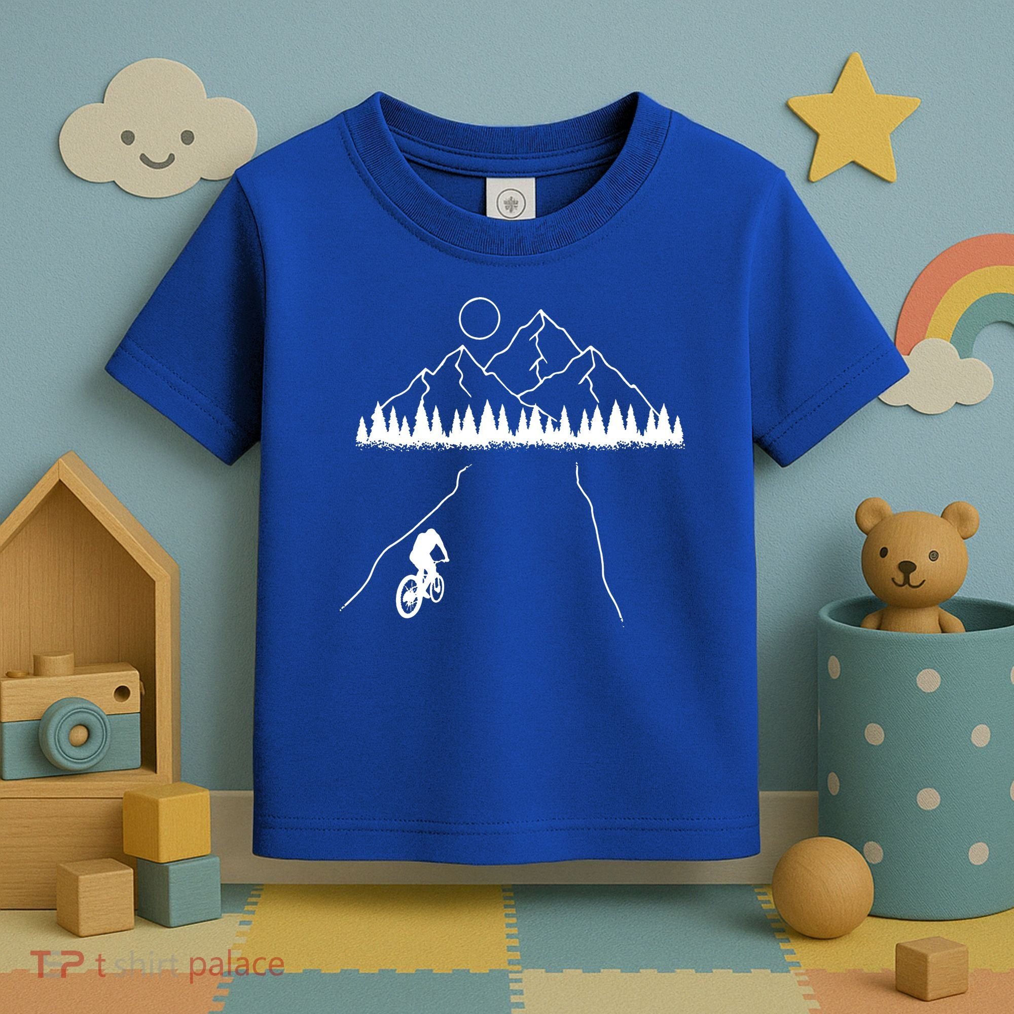 Mountain Biking MTB Cycling Bicycle Bike Cyclist Biker Gift Toddler T-Shirt