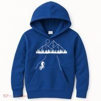 Mountain Biking MTB Cycling Bicycle Bike Cyclist Biker Gift Kids Hoodie thumb 0