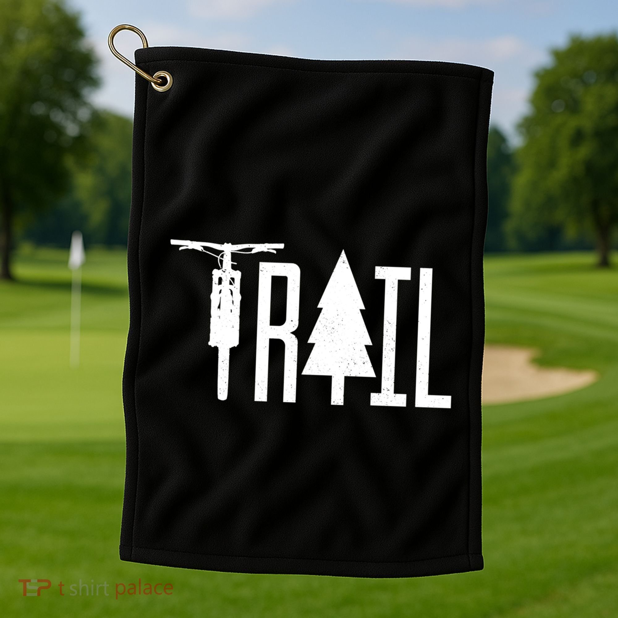 Mountain Bike Mtb Downhill Bike Gift For Mountain Bikers Gift Golf Towel