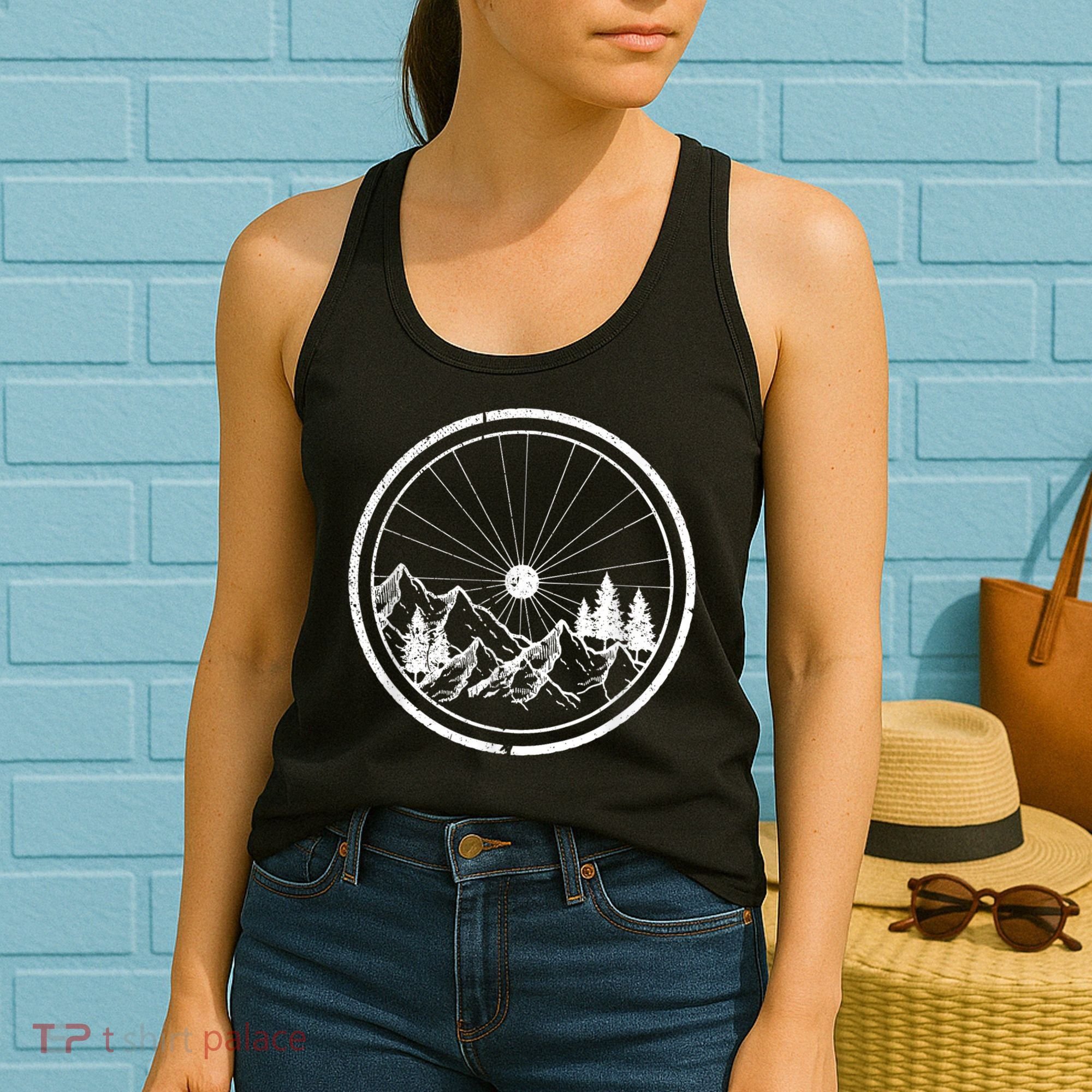 Mountain Bike MTB Cycling Bicycle Biking Gift Women's Tank Top